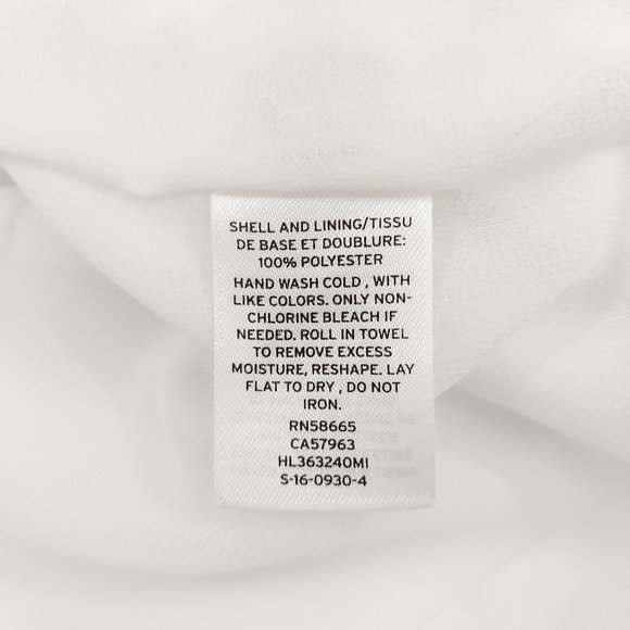 Chelsea28 Top Womens Small White Bohemian Cold Shoulder Flared Split Sleeve - Picture 9 of 9